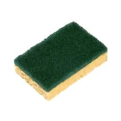 Spontex Sponrex 52 Scheuerschwamm, recycelte Fasern, grün-beige Sponrex 52 , 1 Karton = 6 Packungen à 10 Schwämme