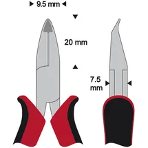 WETEC PRO Seitenschneider Mini-Schrägvornschneider 0,6 mm