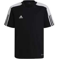 adidas Tiro Essentials Kinder nachhaltiges Sport-Shirt Fußball-Trikot mit AEROREADY HE7176 Schwarz/Weiß - 116