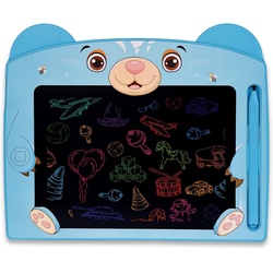 Wiztex Tablett Rosa 12 Zoll LCD löschbares farbiges Zeichenblock Lernen für Kinder blau