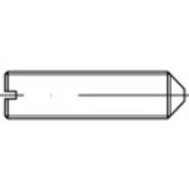 TOOLCRAFT Madenschraube M5 25 mm Stahl 200 Stück