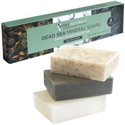 PraNaturals Seifen-Set (Schlamm, Meeresalgen, Mineralien) 210 g 