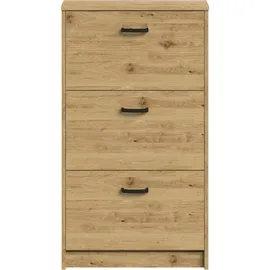 FMD Step 3 58,5 x 0 x 17 cm mit 3 Klappen beige / beige