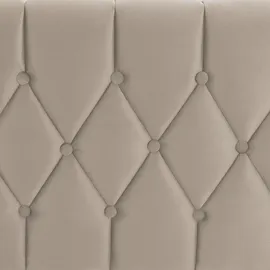 Juskys Boxspringbett Leona Samt & Beige