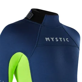 Mystic Star 3/2mm Bzip Flatlock Junior Shorty Neoprenanzug, Farbe:night Blue
