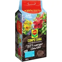 Compo Sana Qualitäts-Blumenerde 50% weniger Gewicht 50 l
