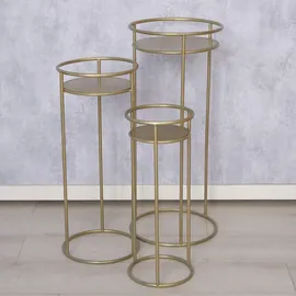 Boltze Blumenständer 50-70 x 30 cm Gold