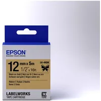 Epson LK-4KBK Beschriftungsband, 12mm, schwarz/gold