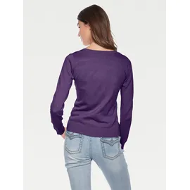 Heine Rundhalspullover lila 46