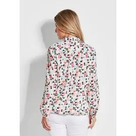 GOLDNER Langarmbluse Zeitlose Bluse mit einzigartigem Druck Rosa 44