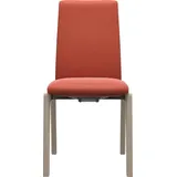 Stressless® Polsterstuhl Laurel, Low Back, Größe M, mit abgerundeten Beinen in Eiche gekalkt rot