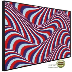 papermoon Infrarotheizung »EcoHeat - Op Art Fliessende Streifen«, Matt-Effekt - bunt