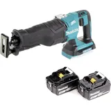 Makita Djr 360 t Akku Reciprosäge 36V ( 2x18V ) Brushless Säbelsäge + 2x 5,0 Ah Akku - ohne Ladegerät - Makita