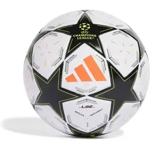 adidas UCL 24/25 League Phase League Ball White / Black / Platinum Metallic / Team Solar Yellow 5    