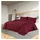 vidaXL Bettwäsche-Set Bordeauxrot 200 x 200 cm + 80 x 80 cm