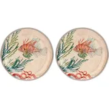 Rose & Tulipani Sea Life Obst-Teller, 2er-Set
