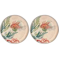 Rose & Tulipani Sea Life Obst-Teller, 2er-Set