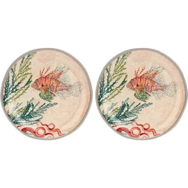 Rose & Tulipani Sea Life Obst-Teller, 2er-Set