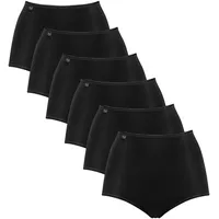 SLOGGI Slip 6er Pack Schwarz 46