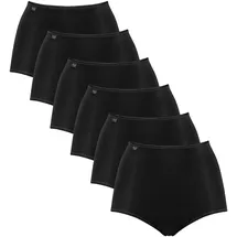 SLOGGI Slip 6er Pack Schwarz 46