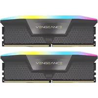 Corsair Vengeance RGB DDR5-6000 64GB Kit (2x32GB) CL30 Grau CMH64GX5M2B6000Z30