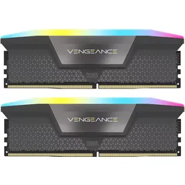 Corsair Vengeance RGB DDR5-6000 64GB Kit (2x32GB) CL30 Grau CMH64GX5M2B6000Z30