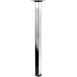 Hettich Tischbein 25 mm x 25 mm x 400 mm Edelstahl-Optik