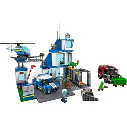 LEGO® Spielbausteine 60316 City Polizeistation Konstruktionsspielzeug, (Set, 668 St., Polizei) bunt