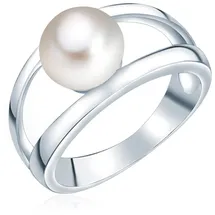 VALERO PEARLS Ring aus Sterling Silber mit Süßwasser-Zuchtperle in silber | Gr.: 62