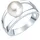 VALERO PEARLS Ring aus Sterling Silber mit Süßwasser-Zuchtperle in silber | Gr.: 62