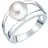 VALERO PEARLS Ring aus Sterling Silber mit Süßwasser-Zuchtperle in silber | Gr.: 62