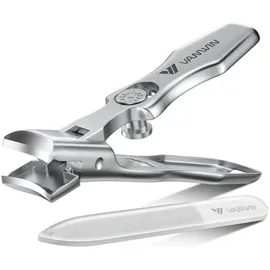 luxuskollektion Extra scharfer Nagelknipser mit Lederetui und Aufbewahrungsbox