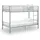 vidaXL Etagenbett vidaXL 90 x 200 cm Metall grau