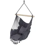 QLS Hängesessel Boho-Stil grau