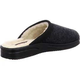 Fischer Markenschuh Andy Pantoffeln Schwarz/Grau 45