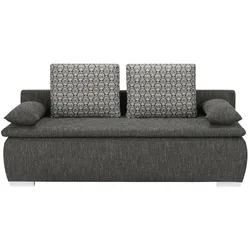 smart Schlafsofa  Leonie ¦ schwarz ¦ Maße (cm): B: 198 H: 92 T: 90