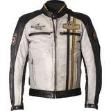 Helstons Indy Lederjacke Schwarz/Weiß/Gelb L