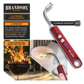 Brandson USB Lichtbogen Stabfeuerzeug Rot