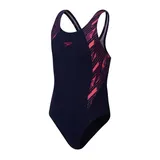 Speedo Schwimmanzug Girls HyperBoom Splice True Navy / Electric Pink / Fa, 128