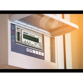 Orno OR-WE-520 Stromzähler Hutschiene 3-Phasen Einweg MID Geeicht und Zertifiziert Weiß