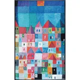 Wash+Dry Colourful Houses 75 x 120 cm Mehrfarbig