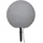 StarTrading Kugelleuchte Kunststoff D: 50 cm 1x E27 grau