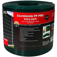 Noor Sichtschutzstreifen PP Pro Extrastark 0,19 m x 2,55 m Grün