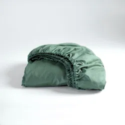 Spannbettlaken CINDERELLA "Spannbettlaken (bis 25 cm)", grün, B:180cm L:200cm, Renforcu00e9, Obermaterial: 100% Baumwolle, Laken, Fühlt sich angenehm auf der Haut an