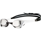 Arena Cobra Ultra Swipe Mirror Schwimmbrille für Erwachsene, Taucherbrille mit Gebogenen Spiegelgläsern, Anti-Beschlag, UV-Schutz, 5 Austauschbare Nasenstege