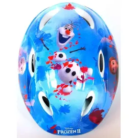 Volare Kinder Fahrrad Helm Schutzhelm Kinderhelm Frozen Eiskönigin Elsa Blau - Blau