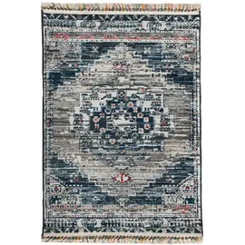 Mozato Novel Webteppich Intense, Creme, Grau, Textil, Vintage, rechteckig, 160x240 cm, Teppiche & Böden, Teppiche, Moderne Teppiche