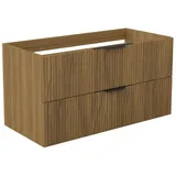 duschspa Waschtisch Unterschrank Waschtischunterschrank Waschbeckenunterschrank Badschrank, 50-120cm Hängeschrank, Matt / Hochglanz beige 99 cm x 52 cm x 46.3 cm