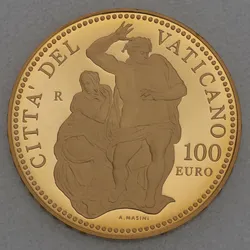 Goldmünze 100 Euro Das jüngste Gericht 2010 (Vatikanstadt)