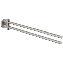 GROHE Start Doppel-Handtuchhalter, Accessoires, supersteel